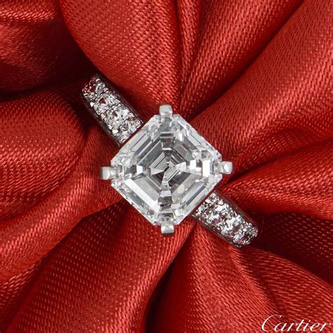 cartier diamond solitaire ring